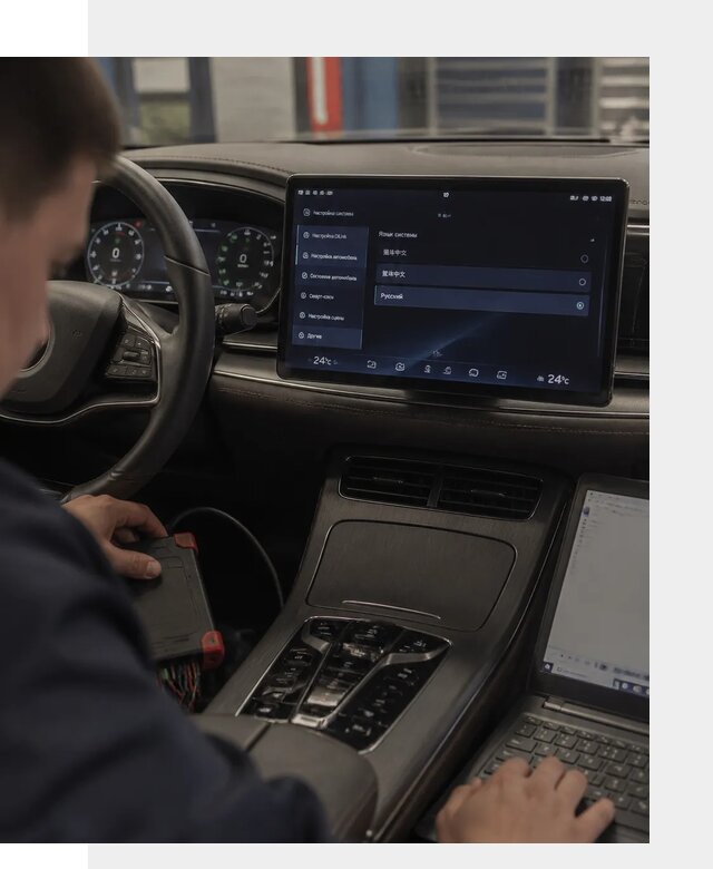 Русификация автомобиля BYD HAN для эксплуатации в Малоярославце